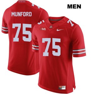 Men's NCAA Ohio State Buckeyes Thayer Munford #75 College Stitched Authentic Nike Red Football Jersey RY20M65UQ